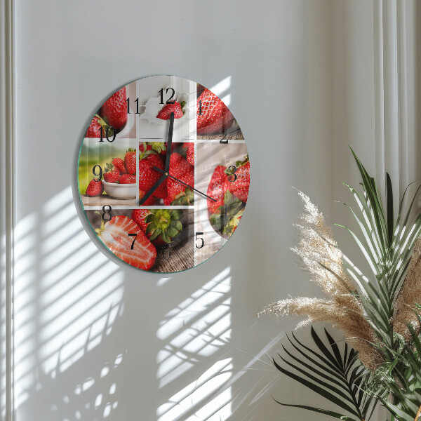 Orologio rotondo Fragole