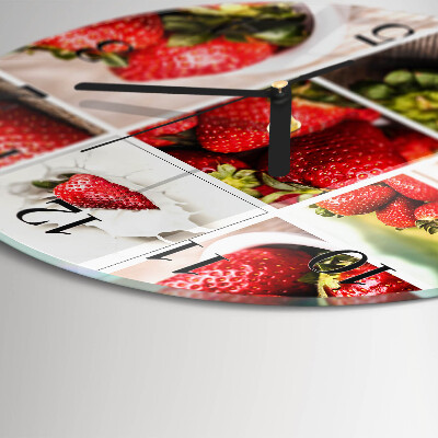 Orologio rotondo Fragole
