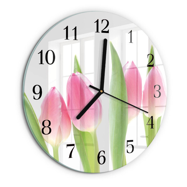 Orologio rotondo Tulipani