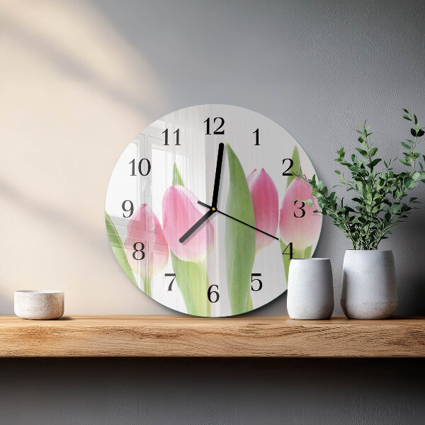 Orologio rotondo Tulipani