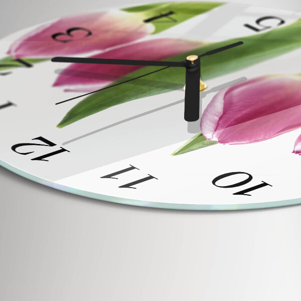 Orologio rotondo Tulipani