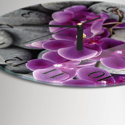Orologio rotondo Pietre per orchidee