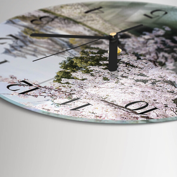 Orologio rotondo Alberi di ciliegio