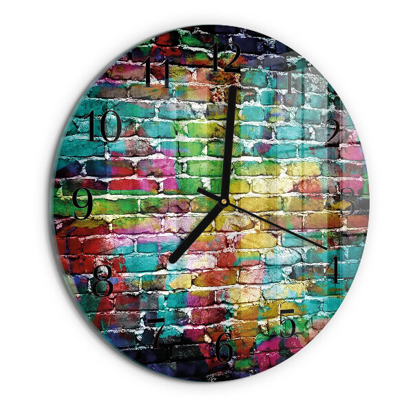 Orologio rotondo Mattone