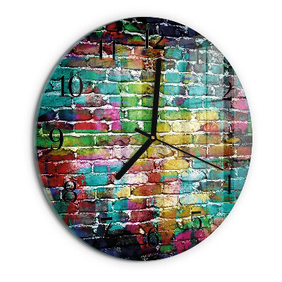Orologio rotondo Mattone