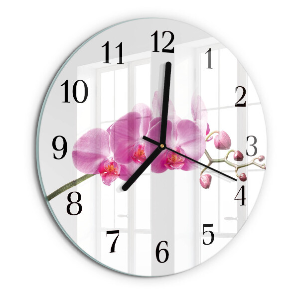 Orologio rotondo Orchidea