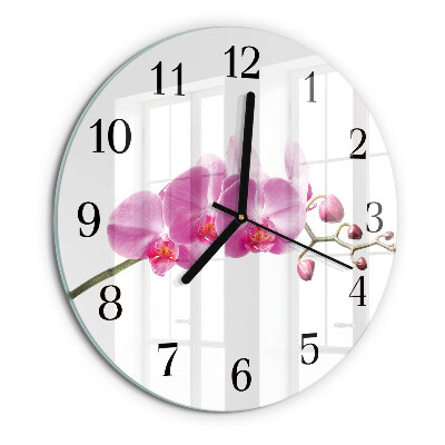 Orologio rotondo Orchidea