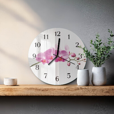 Orologio rotondo Orchidea