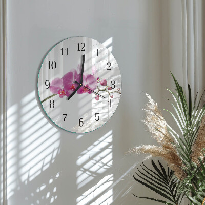 Orologio rotondo Orchidea