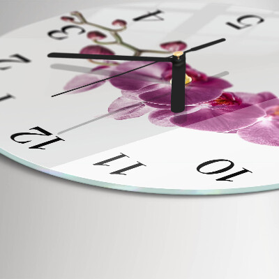 Orologio rotondo Orchidea