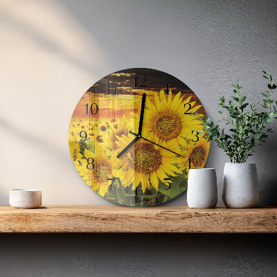 Orologio rotondo Girasoli