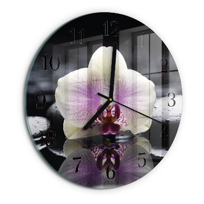 Orologio rotondo Orchidea