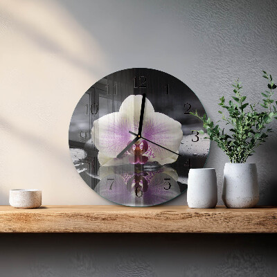 Orologio rotondo Orchidea