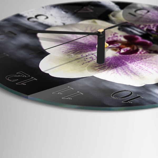 Orologio rotondo Orchidea