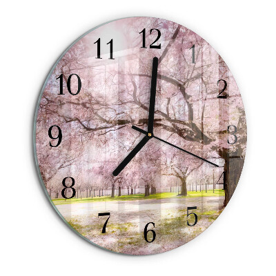 Orologio rotondo Alberi di ciliegio