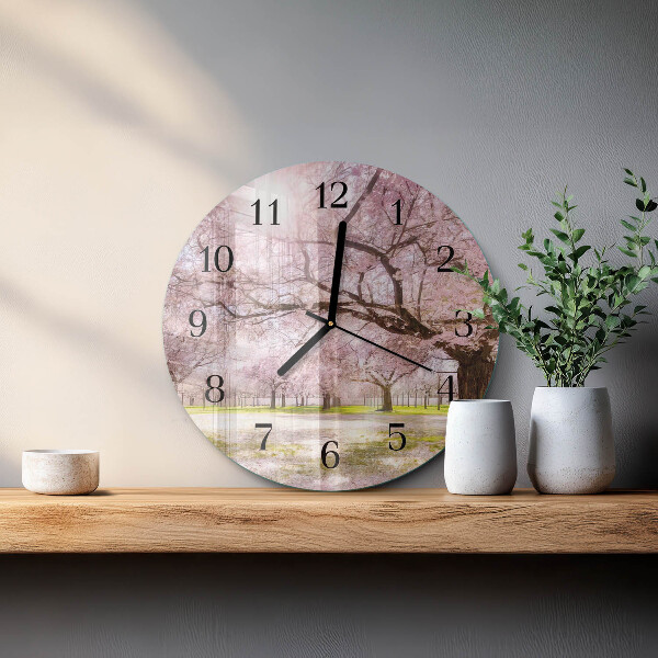 Orologio rotondo Alberi di ciliegio