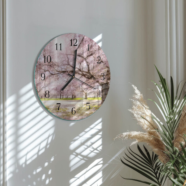 Orologio rotondo Alberi di ciliegio