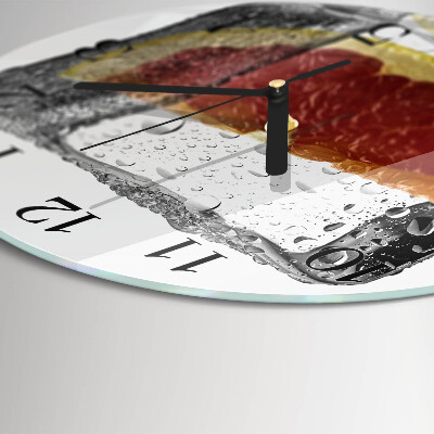 Orologio rotondo Gelato al pompelmo