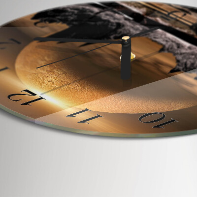 Orologio rotondo Montagne