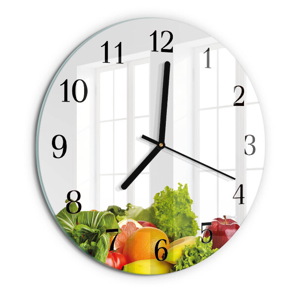 Orologio rotondo Verdure