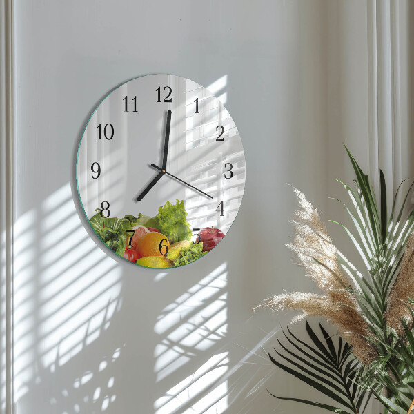 Orologio rotondo Verdure