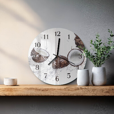 Orologio rotondo Noci di cocco