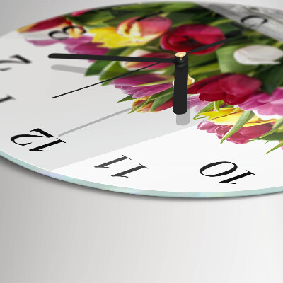 Orologio rotondo Tulipani