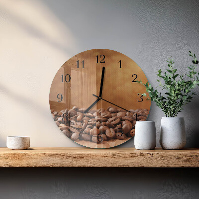 Orologio rotondo chicchi di caffè
