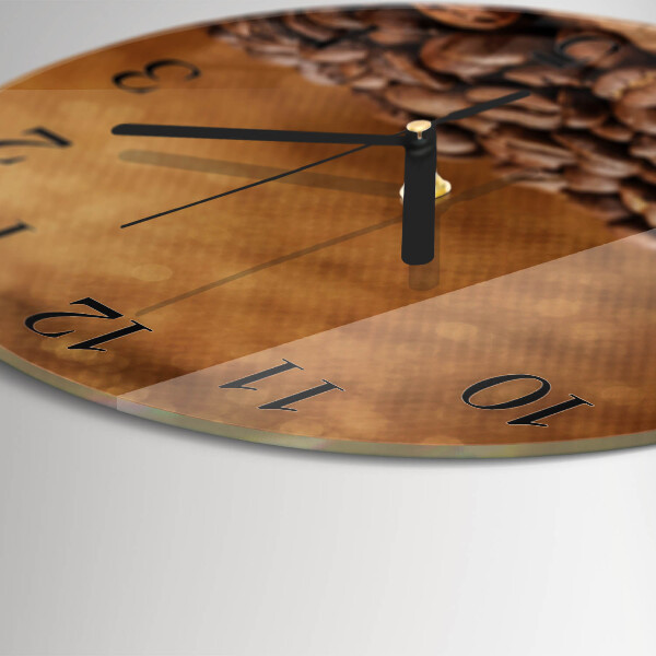 Orologio rotondo chicchi di caffè