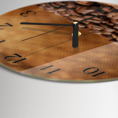 Orologio rotondo chicchi di caffè