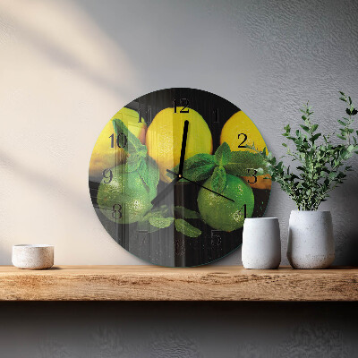Orologio rotondo limoni