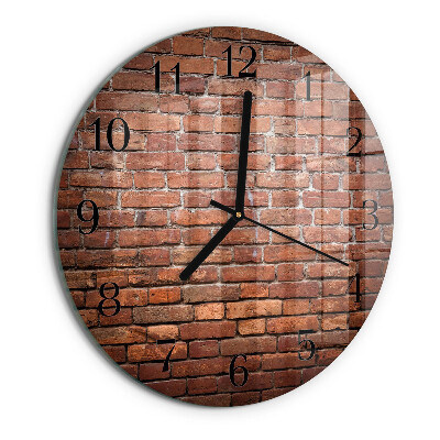 Orologio rotondo Mattone