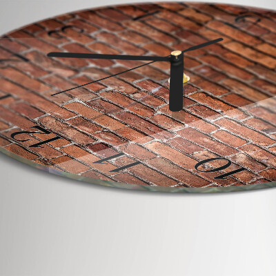 Orologio rotondo Mattone