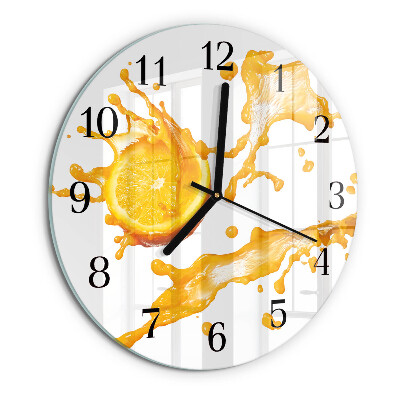 Orologio rotondo Succo d'arancia