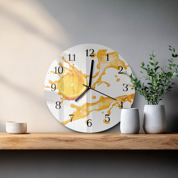 Orologio rotondo Succo d'arancia