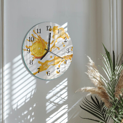 Orologio rotondo Succo d'arancia