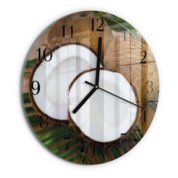 Orologio rotondo Noci di cocco