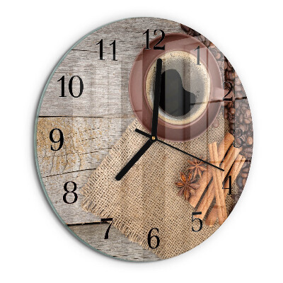 Orologio rotondo chicchi di caffè