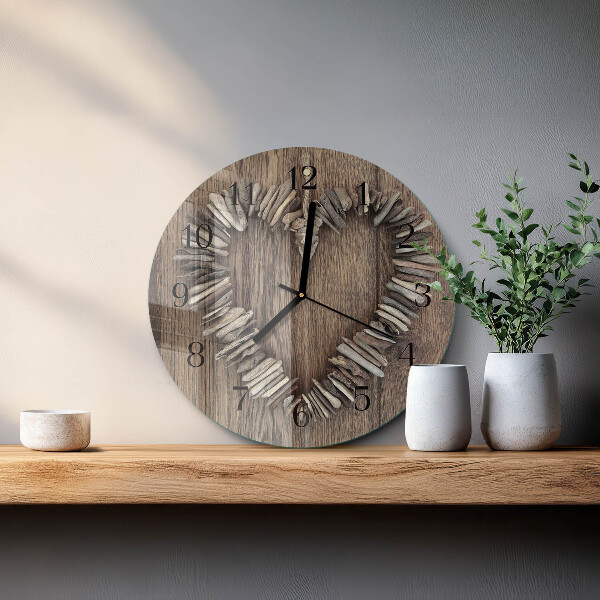 Orologio rotondo Cuore