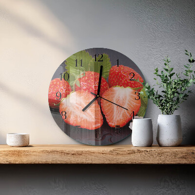 Orologio rotondo Fragole