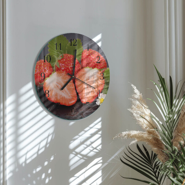 Orologio rotondo Fragole