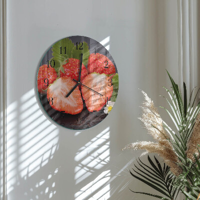 Orologio rotondo Fragole