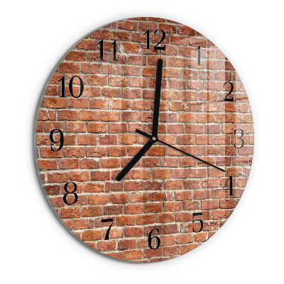 Orologio rotondo Mattone