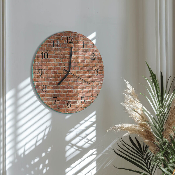 Orologio rotondo Mattone