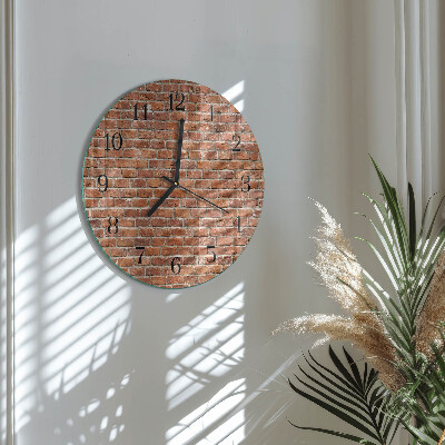 Orologio rotondo Mattone