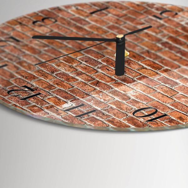 Orologio rotondo Mattone