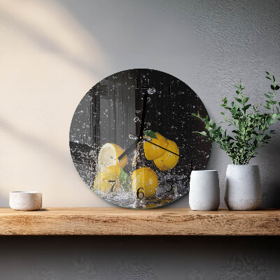 Orologio rotondo limoni