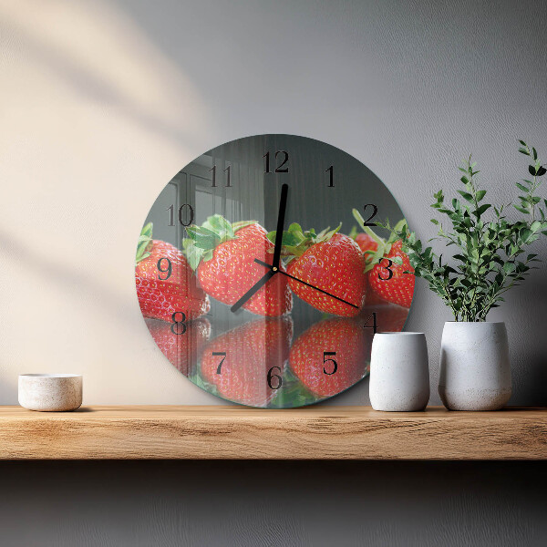 Orologio rotondo Fragole