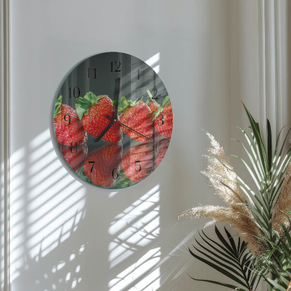 Orologio rotondo Fragole