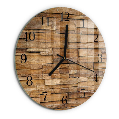 Orologio rotondo Clinker